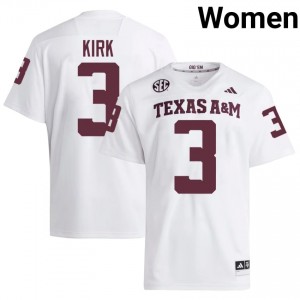 Christian Kirk #3 12th Man Jersey | Iconic White College Football Women Stitch 46666142