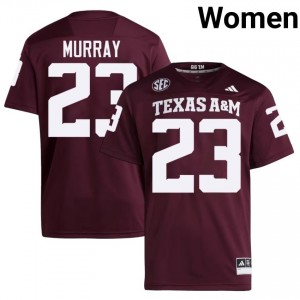Texas Aggies DD Murray #23 Maroon Jersey | Premium Embroidery NCAA Football Women Apparel 47060828