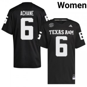 Texas A&M Aggies De'Von Achane #6 Black Jersey | Exclusive Embroidery College Football Women Apparel 56312170