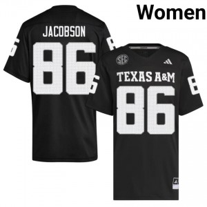 Texas A&M Aggies Evan Jacobson #86 Black Jersey | Exclusive Embroidery College Football Women Apparel 91964823