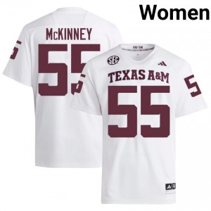 Hunter McKinney #55 Texas Aggies Jersey | Gameday White College Football Women Stitch 20792968