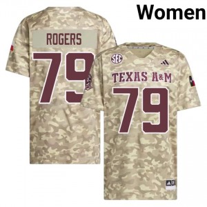 Beige Lamont Rogers #79 Texas Aggies Jersey | Women Player Football Alumni Stitch 47671579