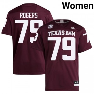 Durable Lamont Rogers #79 Texas Aggies Maroon Jersey | Women University Football Embroidery Fan Gear 32781529