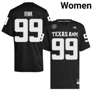 Landon Rink #99 Texas A&M Aggies Jersey | Top-Tier Black University Football Women Embroidery 25800746