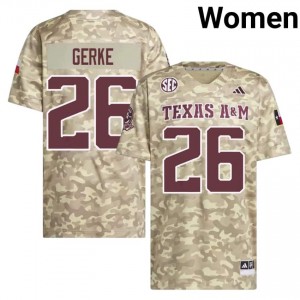 Beige Layne Gerke #26 49th Man Jersey | Women Player Football Authentic Stitch 42811197