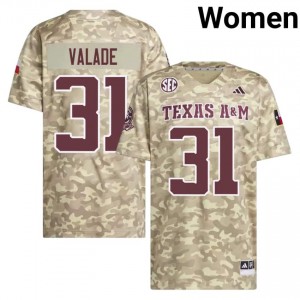 Loia Valade #31 57th Man Jersey | Officially Licensed Beige University Football Women Stitch 88350176
