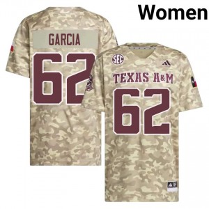 81th Man Marcus Garcia #62 Beige Jersey | Iconic Stitch College Football Women Apparel 33127128