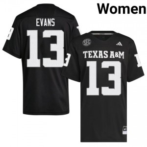 Mike Evans #13 Texas A&M Aggies Jersey | Top-Tier Black University Football Women Embroidery 36092894