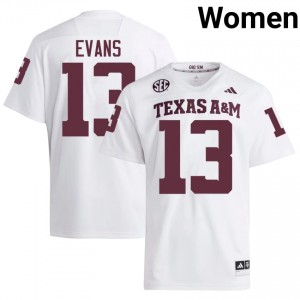 Elite Thread Mike Evans #13 Texas Aggies White Jersey | Women University Football Stitch Fan Gear 40395697