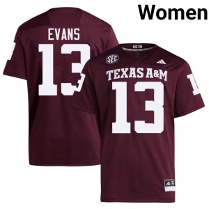 Mike Evans #13 Texas A&M Aggies Jersey | Exclusive Maroon College Football Women Embroidery 10622084