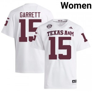 Elite Thread Myles Garrett #15 12th Man White Jersey | Women University Football Stitch Fan Gear 25963670