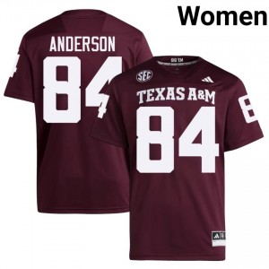 Richie Anderson #84 Texas Aggies Jersey | Exclusive Maroon College Football Women Embroidery 31151066