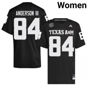 Black Richie Anderson III #84 Texas A&M Aggies Jersey | Women Player Football Classic Embroidery 50277896