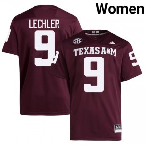 Durable Shane Lechler #9 Texas Aggies Maroon Jersey | Women University Football Embroidery Fan Gear 96142545