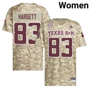 Will Hargett #83 97th Man Jersey | Officially Licensed Beige University Football Women Stitch 92068294