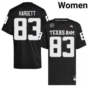 Texas A&M Aggies Will Hargett #83 Black Jersey | Pro-Grade Embroidery College Football Women Apparel 71270595
