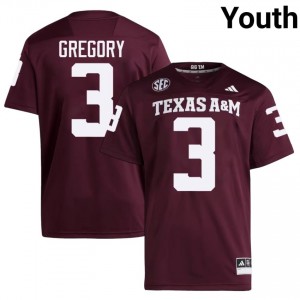 #3 Aaron Gregory 12th Man Maroon Jersey | Elite Swen Youth Player Football Gear 35799131