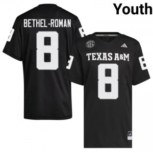 Fresh Ashton Bethel-Roman #8 Aggies Black Jersey | Youth High School Football Swen Fan Gear 27123324
