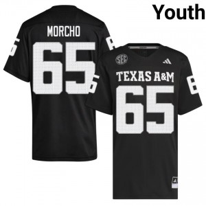 Aggies Avery Morcho #65 Black Jersey | Exclusive Swen College Football Youth Apparel 42288753