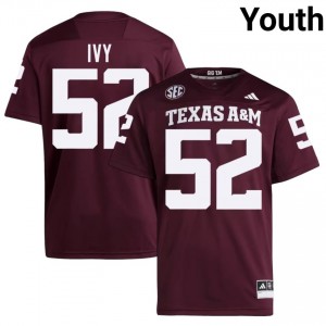 Blake Ivy #52 Aggies Jersey | Exclusive Maroon College Football Youth Swen 56812932