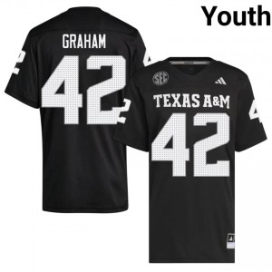 Fresh Boomer Graham #42 68th Man Black Jersey | Youth High School Football Swen Fan Gear 19007937