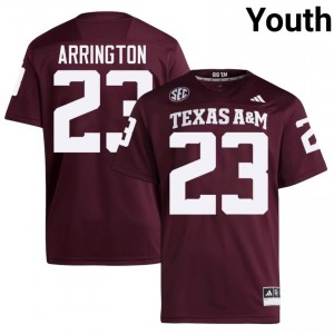 Maroon Brandon Arrington #23 Texas Aggies Jersey | Youth High School Football Fresh Swen 42395057