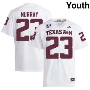 #23 DD Murray TAMU White Jersey | Authentic Stitched Youth Player Football Gear 45551410