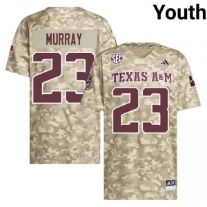 #23 DeDe Murray TAMU Beige Jersey | Genuine Stitched Youth NCAA Football Gear 86792930