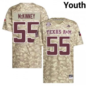 Texas A&M Hunter McKinney #55 Beige Jersey | Iconic Stitched College Football Youth Apparel 25356022