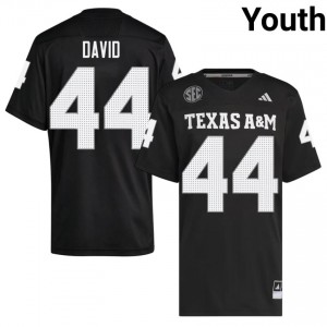 #44 John David Crow 70th Man Black Jersey | Essential Swen Youth NCAA Football Gear 49415483