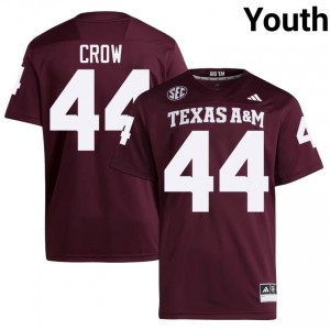 #44 John David Crow 12th Man Maroon Jersey | Elite Swen Youth Player Football Gear 27892593