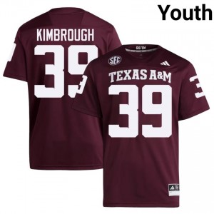 #39 John Kimbrough Aggies Maroon Jersey | Elite Swen Youth Player Football Gear 75033336