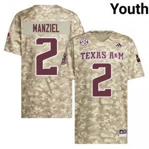 Johnny Manziel #2 Aggies Jersey | Officially Licensed Beige University Football Youth Stitched 92135960