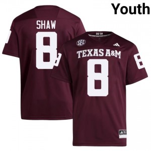 #8 Jordan Shaw Aggies Maroon Jersey | Classic Swen Youth Player Football Gear 89011202