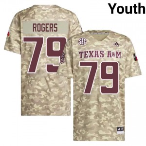 Lamont Rogers #79 Texas A&M Jersey | Officially Licensed Beige University Football Youth Stitched 93047979