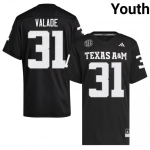 Black Loia Valade #31 Texas Aggies Jersey | Youth Player Football Elite Swen 72071375