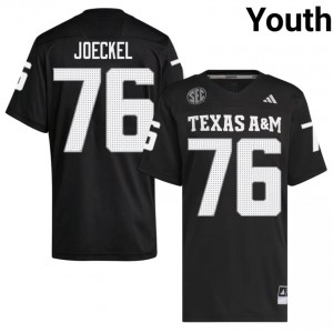 Black Luke Joeckel #76 Aggies Jersey | Youth Player Football Elite Swen 13402628