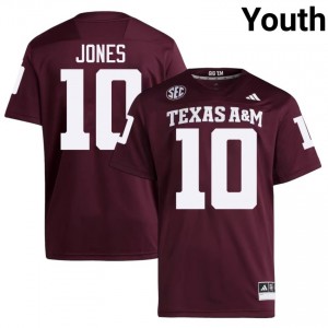 Maroon Marco Jones #10 Texas Aggies Jersey | Youth High School Football Fresh Swen 70180743