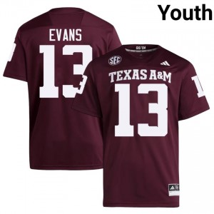 #13 Mike Evans Aggies Maroon Jersey | Classic Swen Youth Player Football Gear 14370155