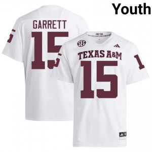 Aggies Myles Garrett #15 White Jersey | Pro Cut Stitched NCAA Football Youth Apparel 17192775