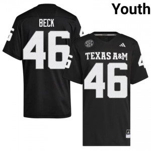 Limited Qui Beck #46 Texas Aggies Black Jersey | Youth High School Football Swen Fan Gear 37178868
