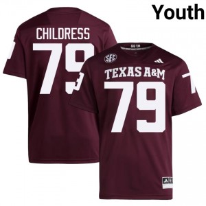 Ray Childress #79 Texas Aggies Jersey | Exclusive Maroon College Football Youth Swen 40939464