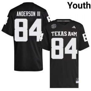 Richie Anderson III #84 Aggies Jersey | Durable Black University Football Youth Swen 51462828
