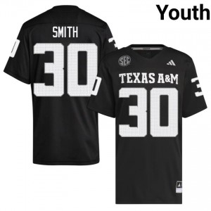 TJ Smith #30 Texas Aggies Jersey | Top-Tier Black University Football Youth Swen 84028994