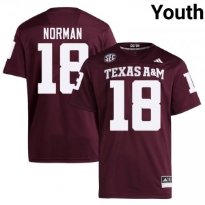 Aggies TK Norman #18 Maroon Jersey | Premium Swen NCAA Football Youth Apparel 94237577