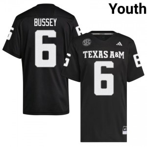 #6 Terry Bussey 80th Man Black Jersey | Premium Swen Youth NCAA Football Gear 94113914