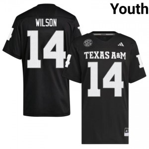 Tylan Wilson #14 Aggies Jersey | Top-Tier Black University Football Youth Swen 25129578