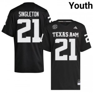 Vic Singleton #21 42th Man Jersey | Top-Tier Black University Football Youth Swen 34474767