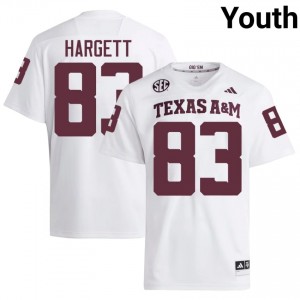 Will Hargett #83 Aggies Jersey | Gameday White College Football Youth Stitched 23686845