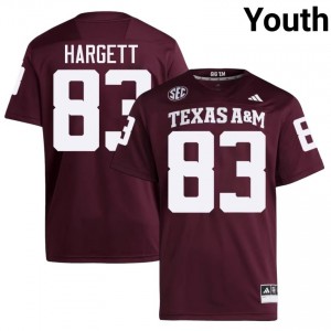 Texas Aggies Will Hargett #83 Maroon Jersey | Premium Swen NCAA Football Youth Apparel 87411415